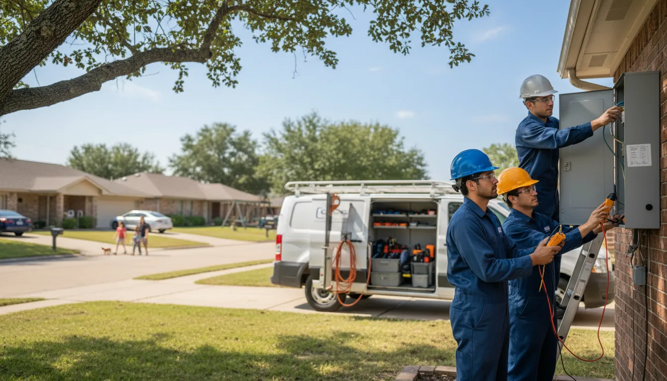 Certified electrician providing emergency electrical services in Marion, TX